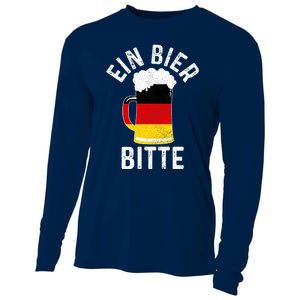 German Beer Ein Bier Bitte Germany Funny Oktoberfest Gift Cooling Performance Long Sleeve Crew