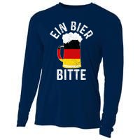 German Beer Ein Bier Bitte Germany Funny Oktoberfest Gift Cooling Performance Long Sleeve Crew