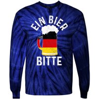 German Beer Ein Bier Bitte Germany Funny Oktoberfest Gift Tie-Dye Long Sleeve Shirt