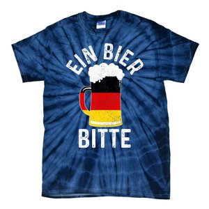 German Beer Ein Bier Bitte Germany Funny Oktoberfest Gift Tie-Dye T-Shirt