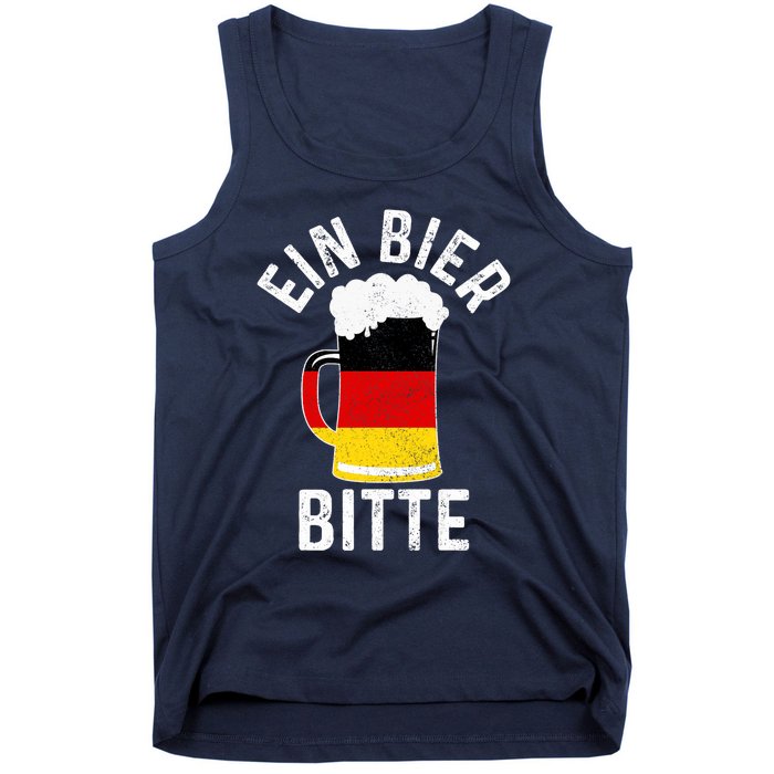 German Beer Ein Bier Bitte Germany Funny Oktoberfest Gift Tank Top