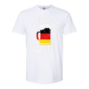 German Beer Ein Bier Bitte Germany Funny Oktoberfest Gift Softstyle CVC T-Shirt