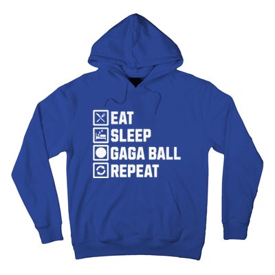 Gaga Ball Eat Sleep Repeat Funny Dodgeball Game Cool Gift Hoodie