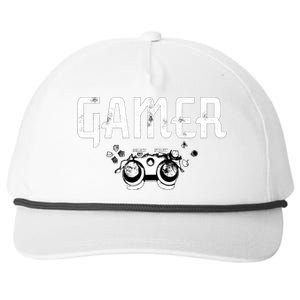 Gamer Black Edition Snapback Five-Panel Rope Hat