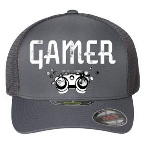 Gamer Black Edition Flexfit Unipanel Trucker Cap