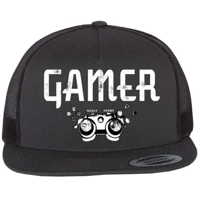 Gamer Black Edition Flat Bill Trucker Hat