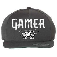 Gamer Black Edition Wool Snapback Cap