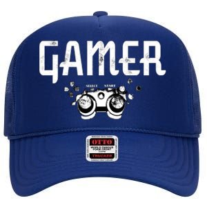 Gamer Black Edition High Crown Mesh Back Trucker Hat