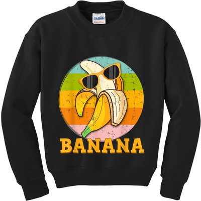 Greens Banana Flour Banana Splits Bowl Bananapops Bananapant Kids Sweatshirt