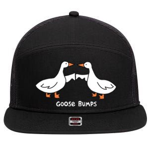 Goose Bumps Funny 7 Panel Mesh Trucker Snapback Hat