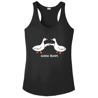 Goose Bumps Funny Ladies PosiCharge Competitor Racerback Tank