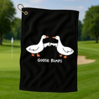 Goose Bumps Funny Golf Towel