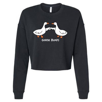 Goose Bumps Funny Cropped Pullover Crew
