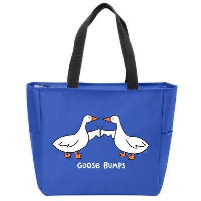 Goose Bumps Funny Zip Tote Bag