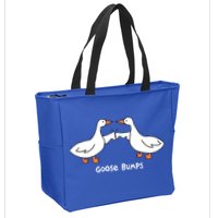 Goose Bumps Funny Zip Tote Bag