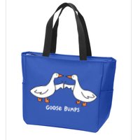Goose Bumps Funny Zip Tote Bag