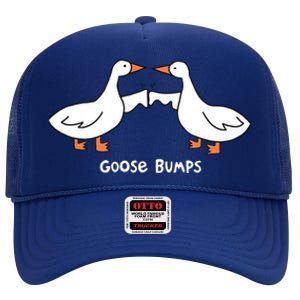 Goose Bumps Funny High Crown Mesh Back Trucker Hat