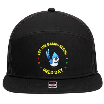 Games Begin Field Day Blue Jay 7 Panel Mesh Trucker Snapback Hat