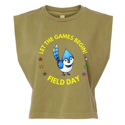 Games Begin Field Day Blue Jay Garment-Dyed Women's Muscle Tee