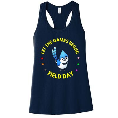 Games Begin Field Day Blue Jay Women's Racerback Tank