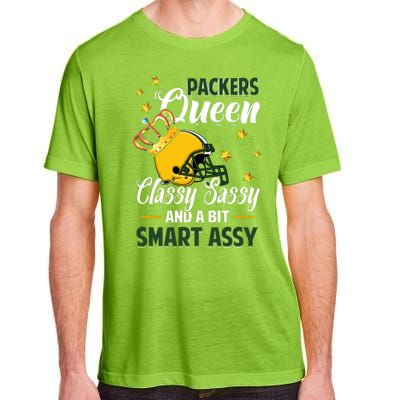 Green Bay Football Queen Classy Sassy And A Bit Smart Assy Adult ChromaSoft Performance T-Shirt