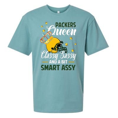 Green Bay Football Queen Classy Sassy And A Bit Smart Assy Sueded Cloud Jersey T-Shirt