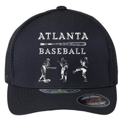 Georgia Baseball Fan Retro Vintage Flexfit Unipanel Trucker Cap