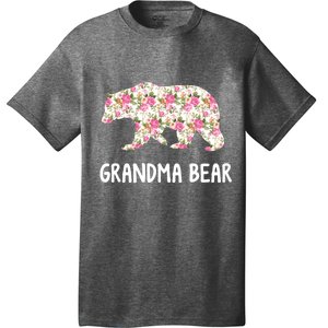 Grandma Bear Floral Grandmother T-Shirt