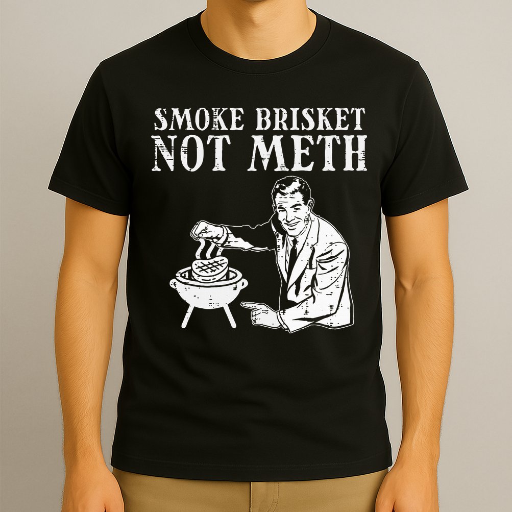 Grill Brisket Fun Bbq Barbecue Meat Grilling Master Dad T-Shirt