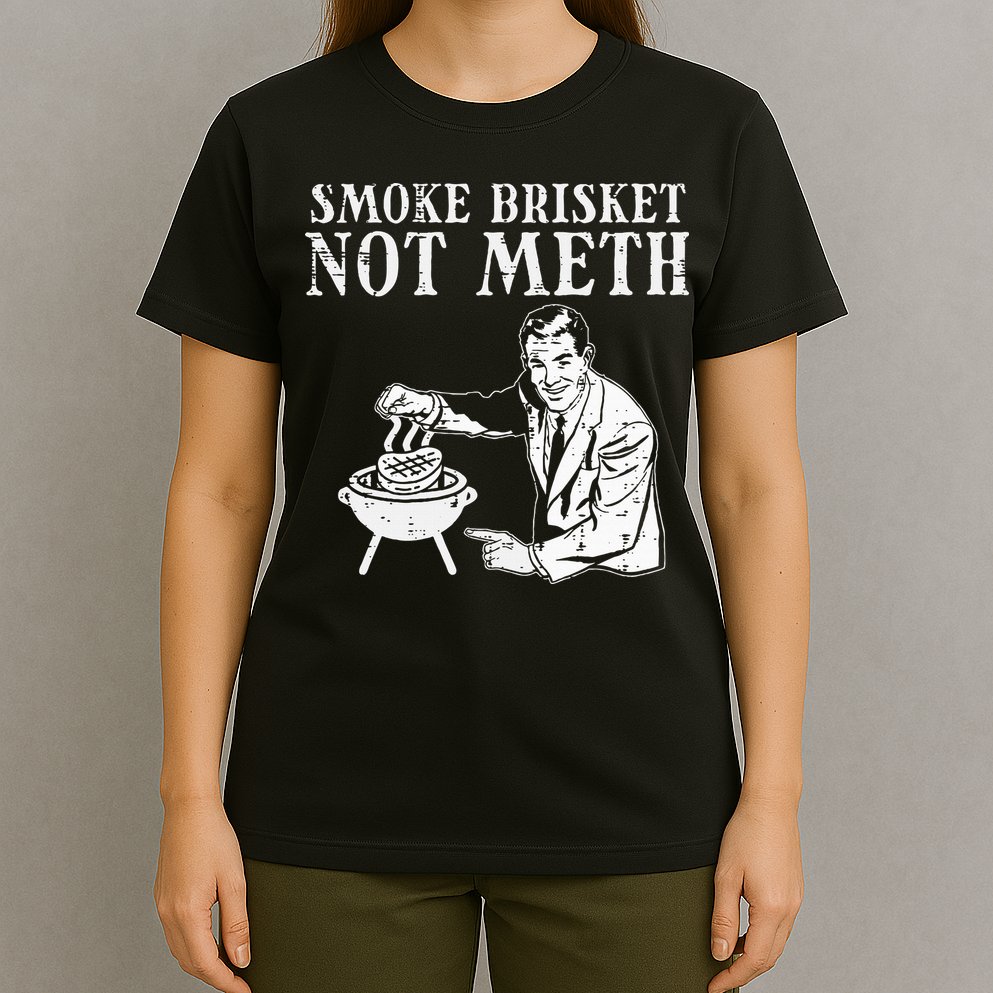 Grill Brisket Fun Bbq Barbecue Meat Grilling Master Dad T-Shirt