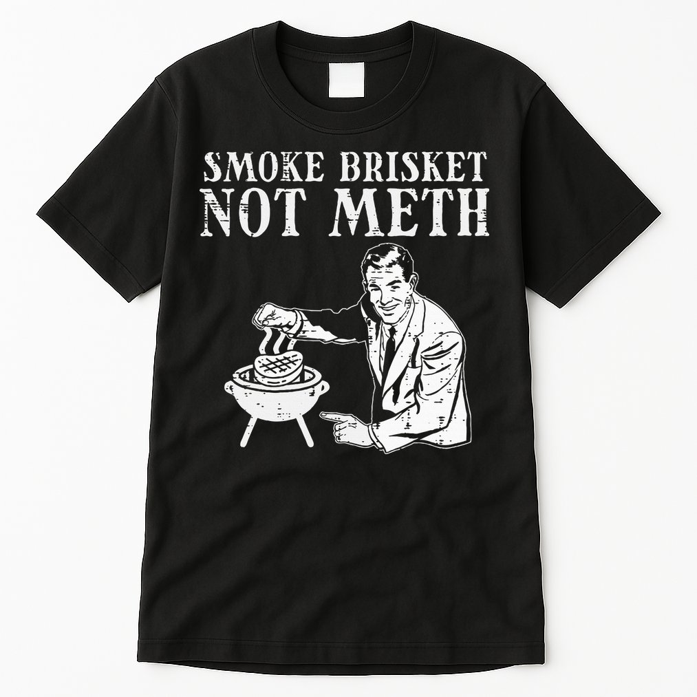 Grill Brisket Fun Bbq Barbecue Meat Grilling Master Dad Tall T-Shirt