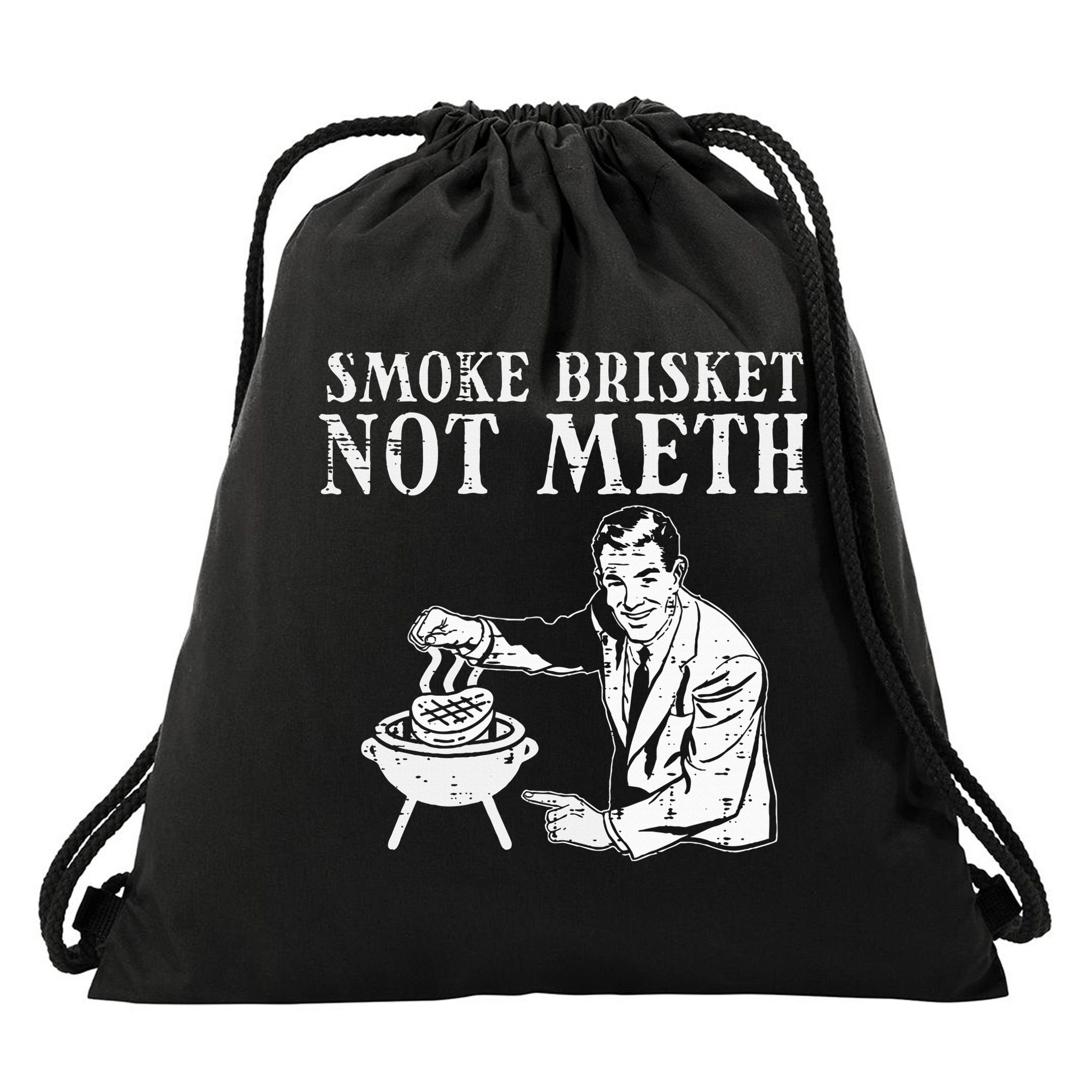 Grill Brisket Fun Bbq Barbecue Meat Grilling Master Dad Drawstring Bag