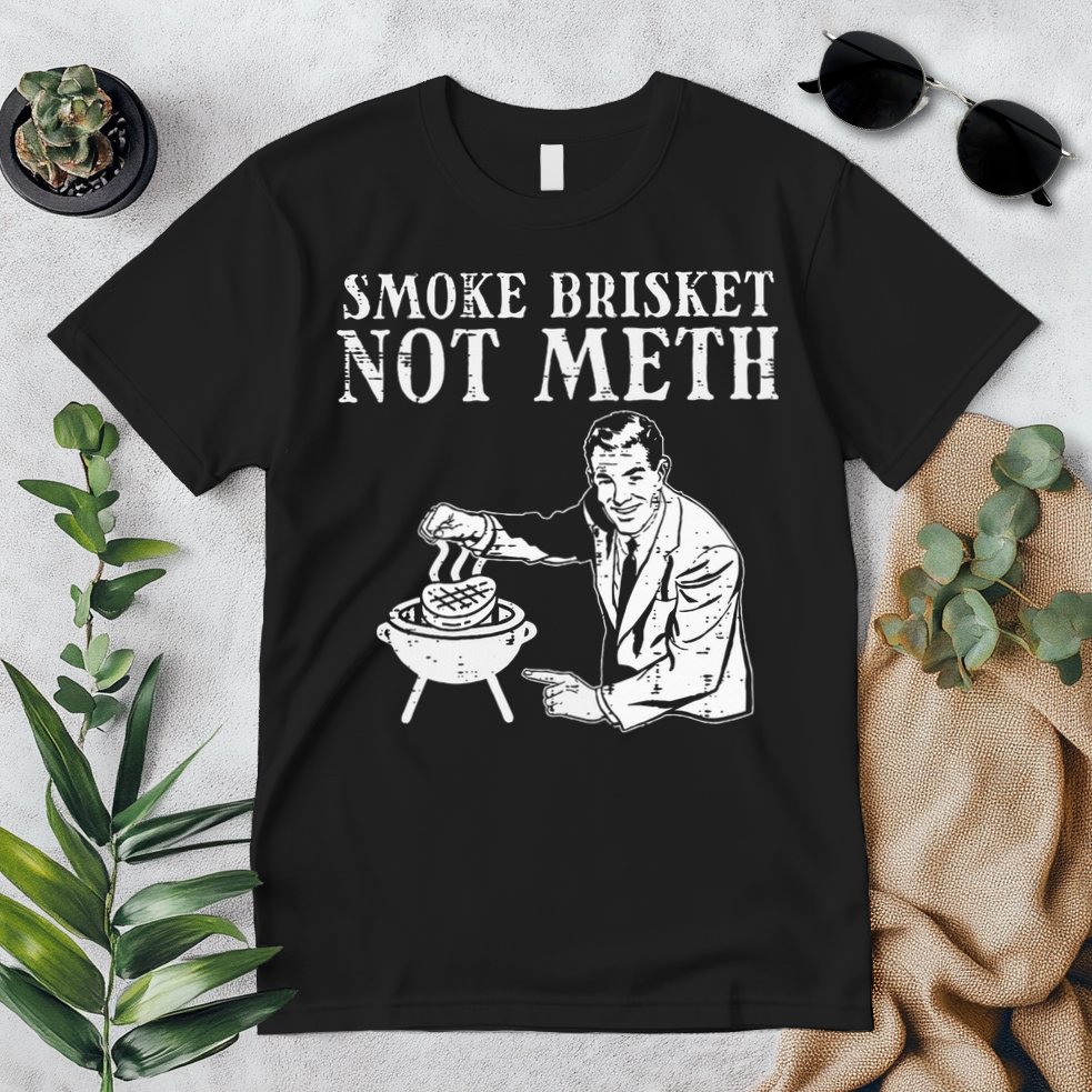 Grill Brisket Fun Bbq Barbecue Meat Grilling Master Dad Premium T-Shirt