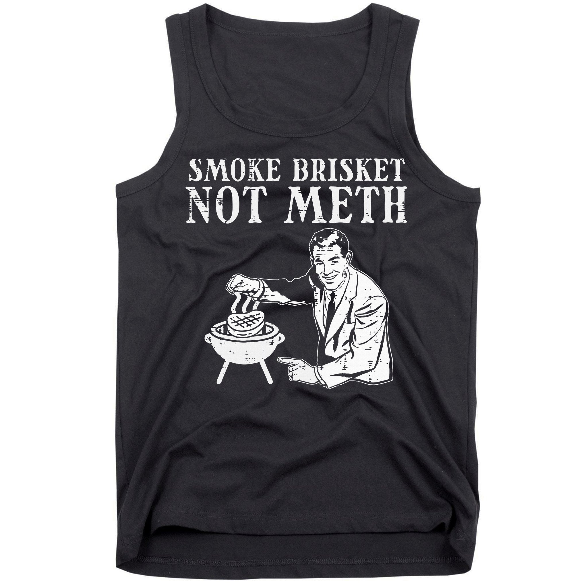 Grill Brisket Fun Bbq Barbecue Meat Grilling Master Dad Tank Top