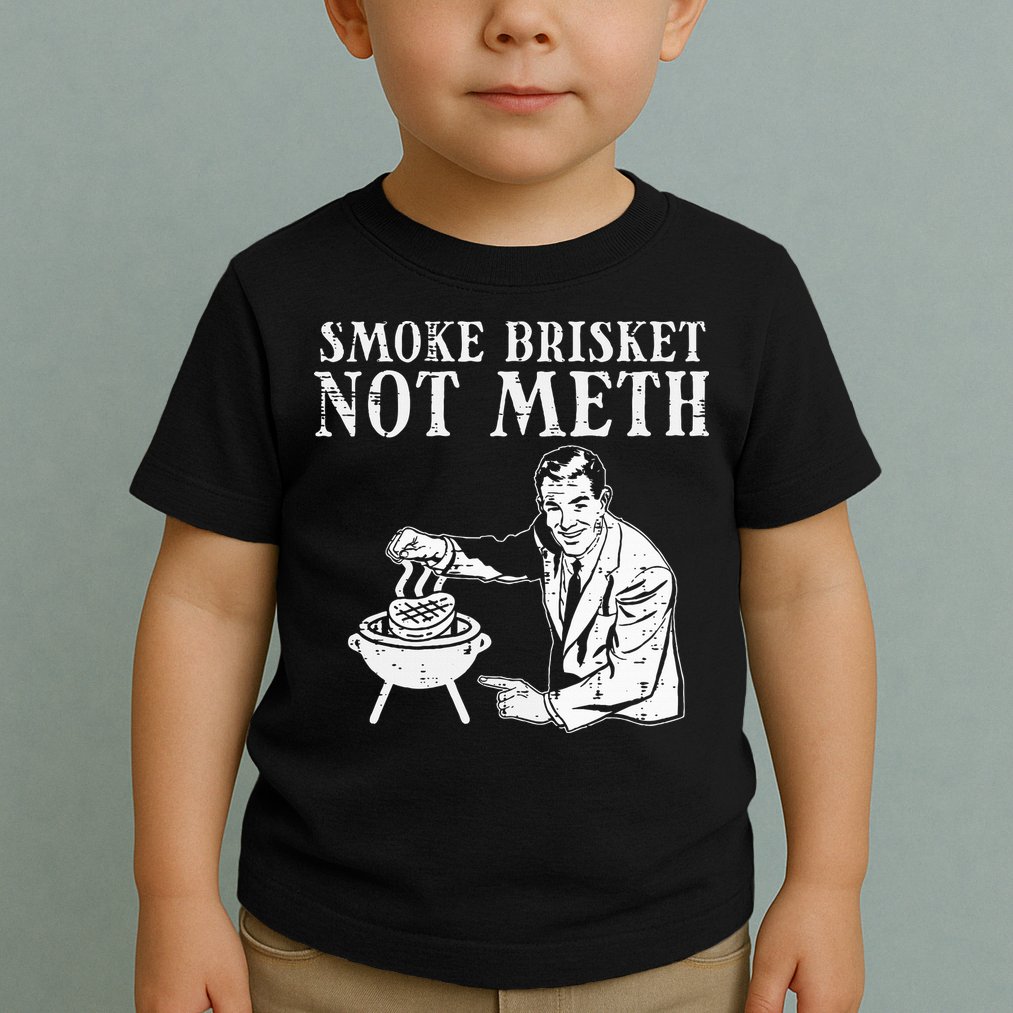 Grill Brisket Fun Bbq Barbecue Meat Grilling Master Dad Toddler T-Shirt
