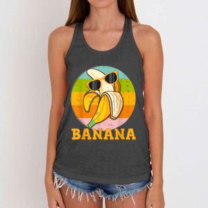 Greens Banana Flour Banana Splits Bowl Bananapops Bananapant Women's Knotted Racerback Tank