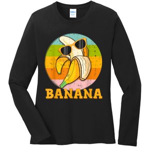 Greens Banana Flour Banana Splits Bowl Bananapops Bananapant Ladies Long Sleeve Shirt