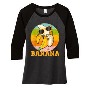 Greens Banana Flour Banana Splits Bowl Bananapops Bananapant Women's Tri-Blend 3/4-Sleeve Raglan Shirt