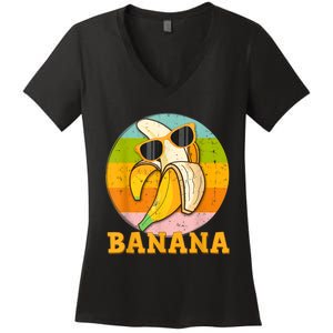 Greens Banana Flour Banana Splits Bowl Bananapops Bananapant Women's V-Neck T-Shirt