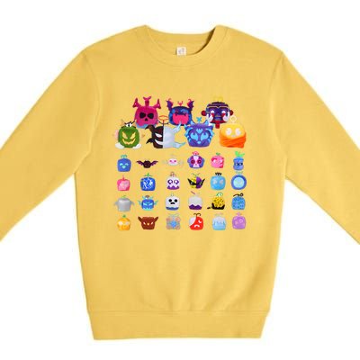 Game Blox Fruits Premium Crewneck Sweatshirt