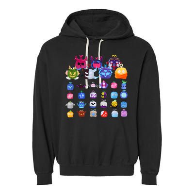 Game Blox Fruits Garment-Dyed Fleece Hoodie