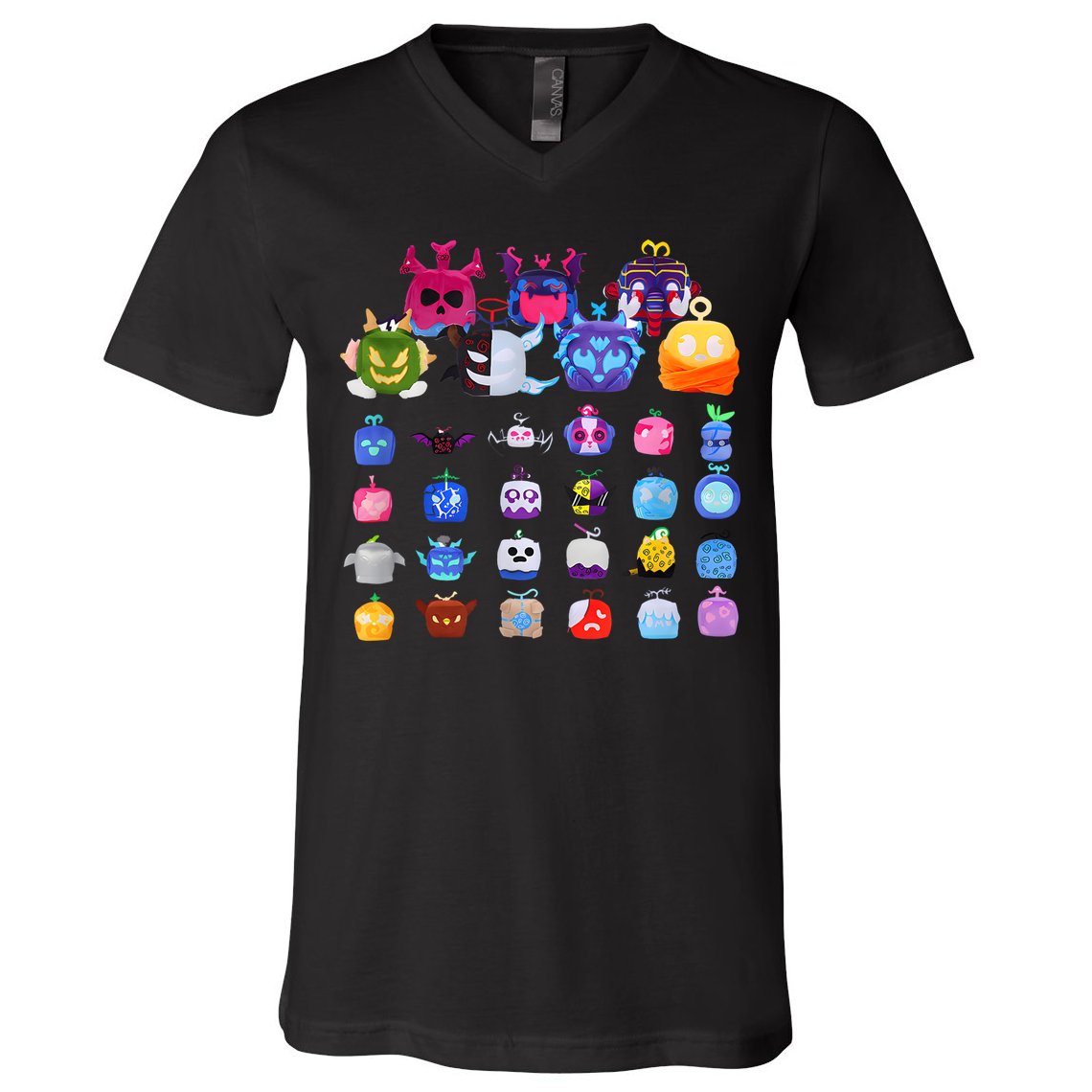 Game Blox Fruits V-Neck T-Shirt