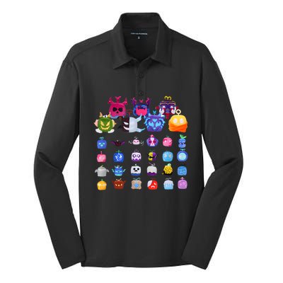 Game Blox Fruits Silk Touch Performance Long Sleeve Polo