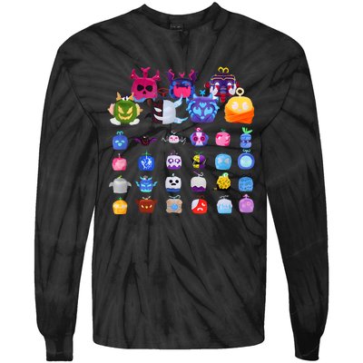 Game Blox Fruits Tie-Dye Long Sleeve Shirt