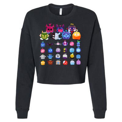 Game Blox Fruits Cropped Pullover Crew