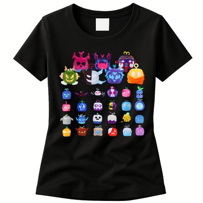 Game Blox Fruits Womens T-Shirt