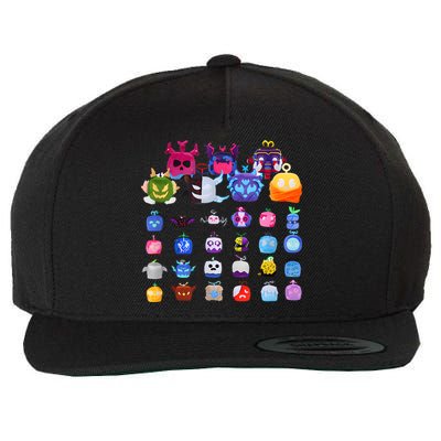 Game Blox Fruits Wool Snapback Cap