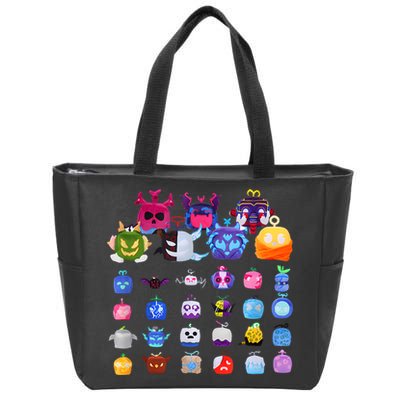 Game Blox Fruits Zip Tote Bag