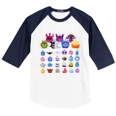 Game Blox Fruits Baseball Sleeve Shirt