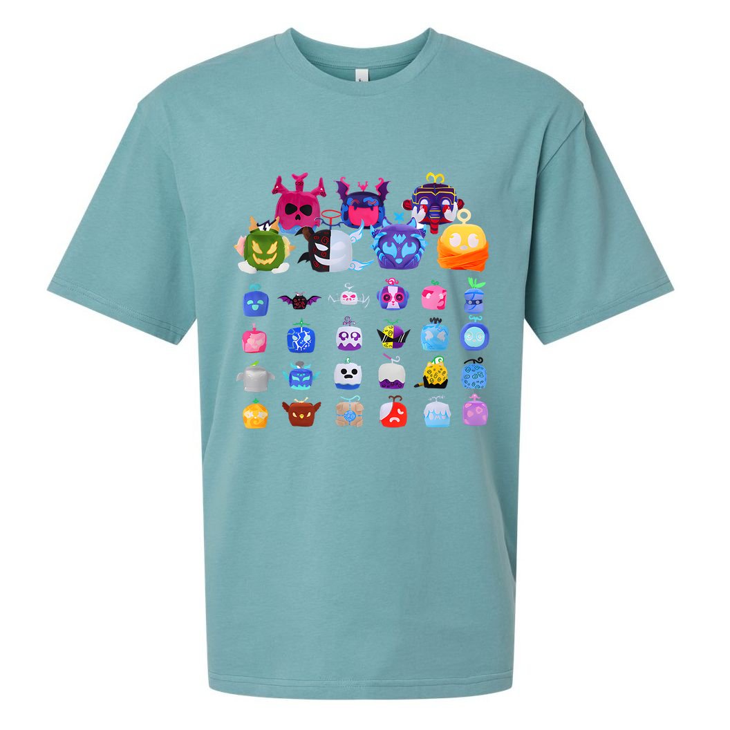 Game Blox Fruits Sueded Cloud Jersey T-Shirt